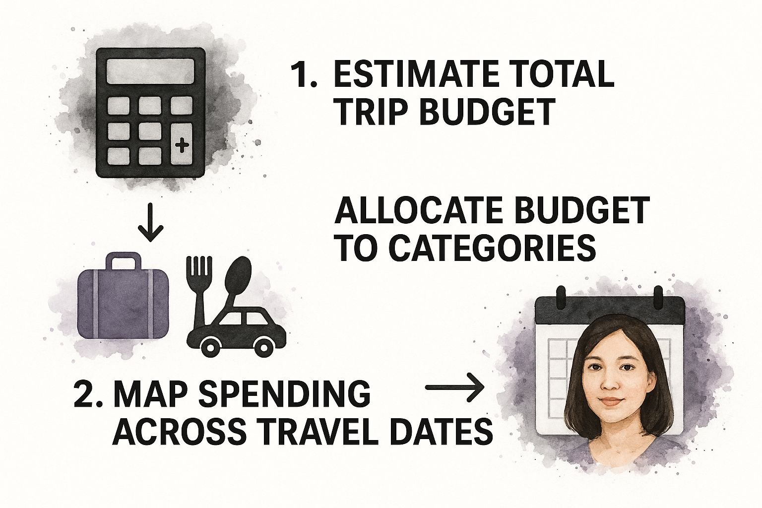 Infographic about how to plan travel itinerary